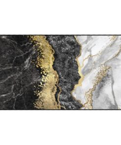 vidaXL Vloerkleed wasbaar anti-slip 80x150 cm meerkleurig