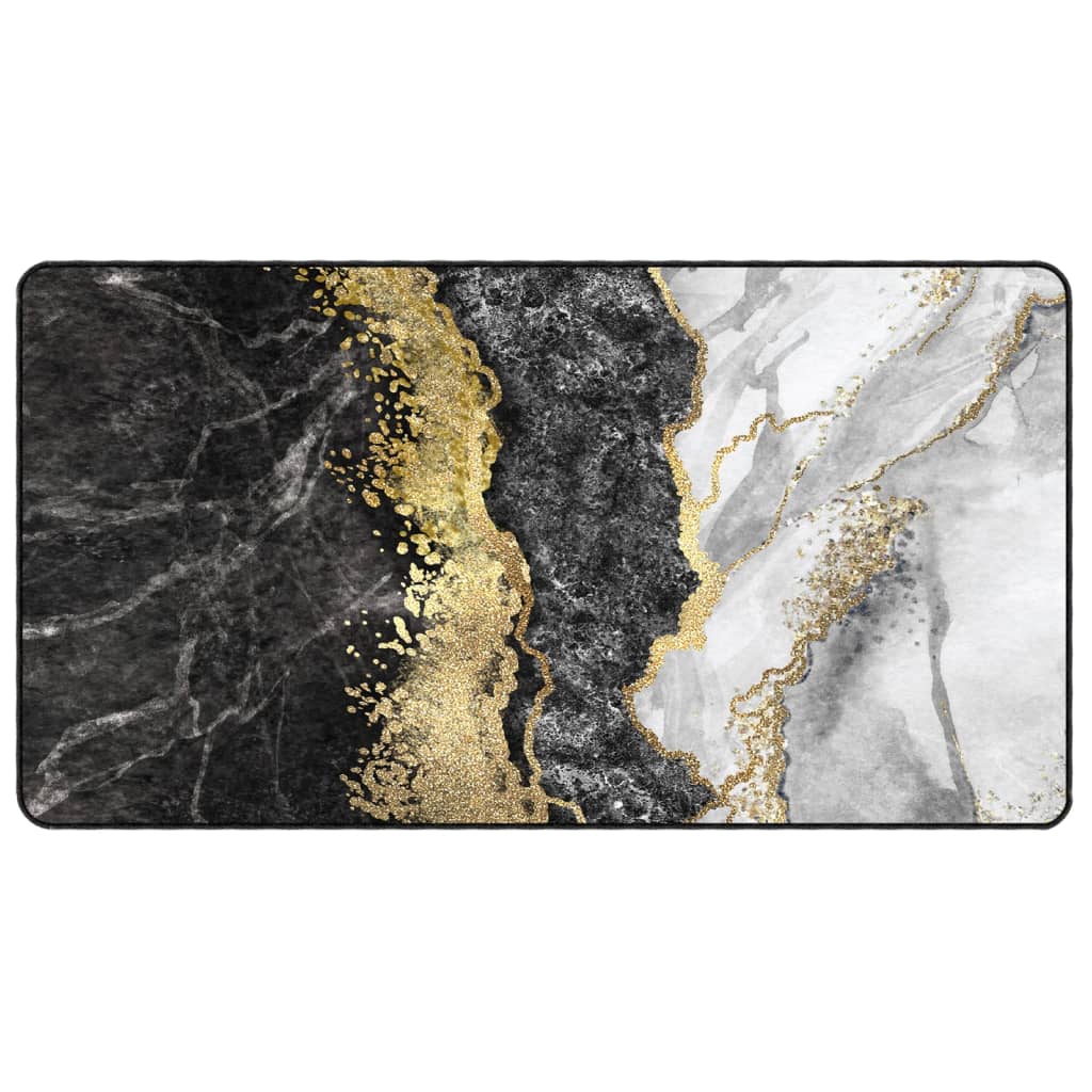 vidaXL Vloerkleed wasbaar anti-slip 80x150 cm meerkleurig