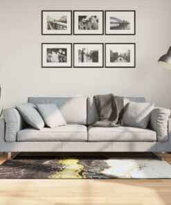 vidaXL Vloerkleed wasbaar anti-slip 80x150 cm meerkleurig