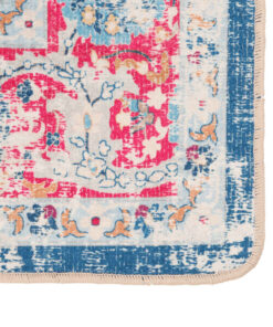 vidaXL Vloerkleed wasbaar anti-slip 80x150 cm meerkleurig