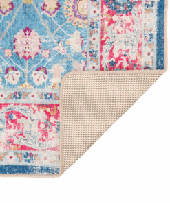 vidaXL Vloerkleed wasbaar anti-slip 80x150 cm meerkleurig
