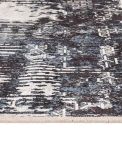 vidaXL Vloerkleed wasbaar anti-slip 80x150 cm meerkleurig