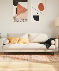 vidaXL Vloerkleed wasbaar anti-slip 80x150 cm meerkleurig