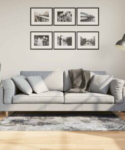 vidaXL Vloerkleed wasbaar anti-slip 80x150 cm meerkleurig