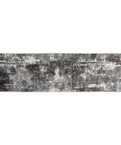 vidaXL Vloerkleed wasbaar anti-slip 80x300 cm meerkleurig