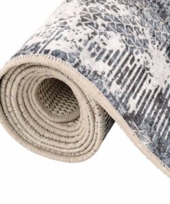 vidaXL Vloerkleed wasbaar anti-slip 80x300 cm meerkleurig