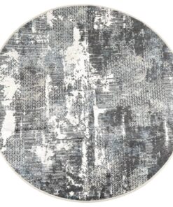 vidaXL Vloerkleed wasbaar anti-slip Ø 120 cm meerkleurig