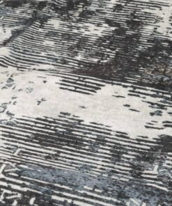 vidaXL Vloerkleed wasbaar anti-slip Ø 120 cm meerkleurig