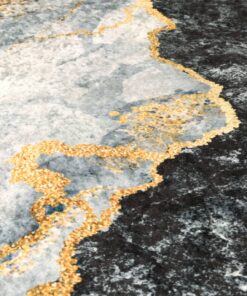 vidaXL Vloerkleed wasbaar anti-slip Ø 120 cm meerkleurig