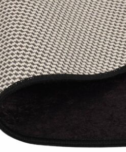 vidaXL Vloerkleed wasbaar anti-slip Ø 200 cm antracietkleurig