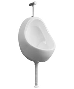 vidaXL Wandurinoir met spoelklep keramiek wit