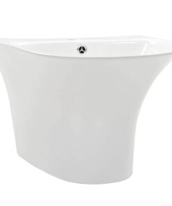 vidaXL Wasbak Wit 47 x 45 x 37 cm Geglazuurd Keramiek