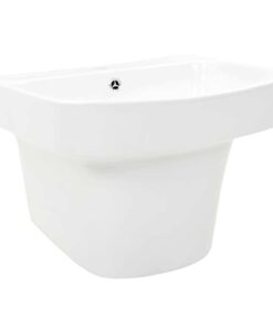 vidaXL Wasbak Wit 50 x 45 x 41 cm Geglazuurd Keramiek