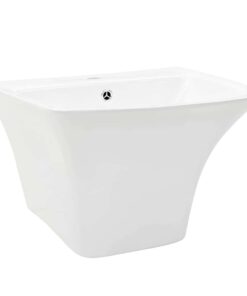 vidaXL Wasbak Wit 53 x 44 x 37 cm Geglazuurd Keramiek