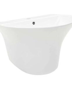 vidaXL Wasbak Wit 56 x 48 x 42 cm Geglazuurd Keramiek