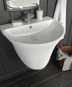 vidaXL Wasbak Wit 56 x 48 x 42 cm Geglazuurd Keramiek