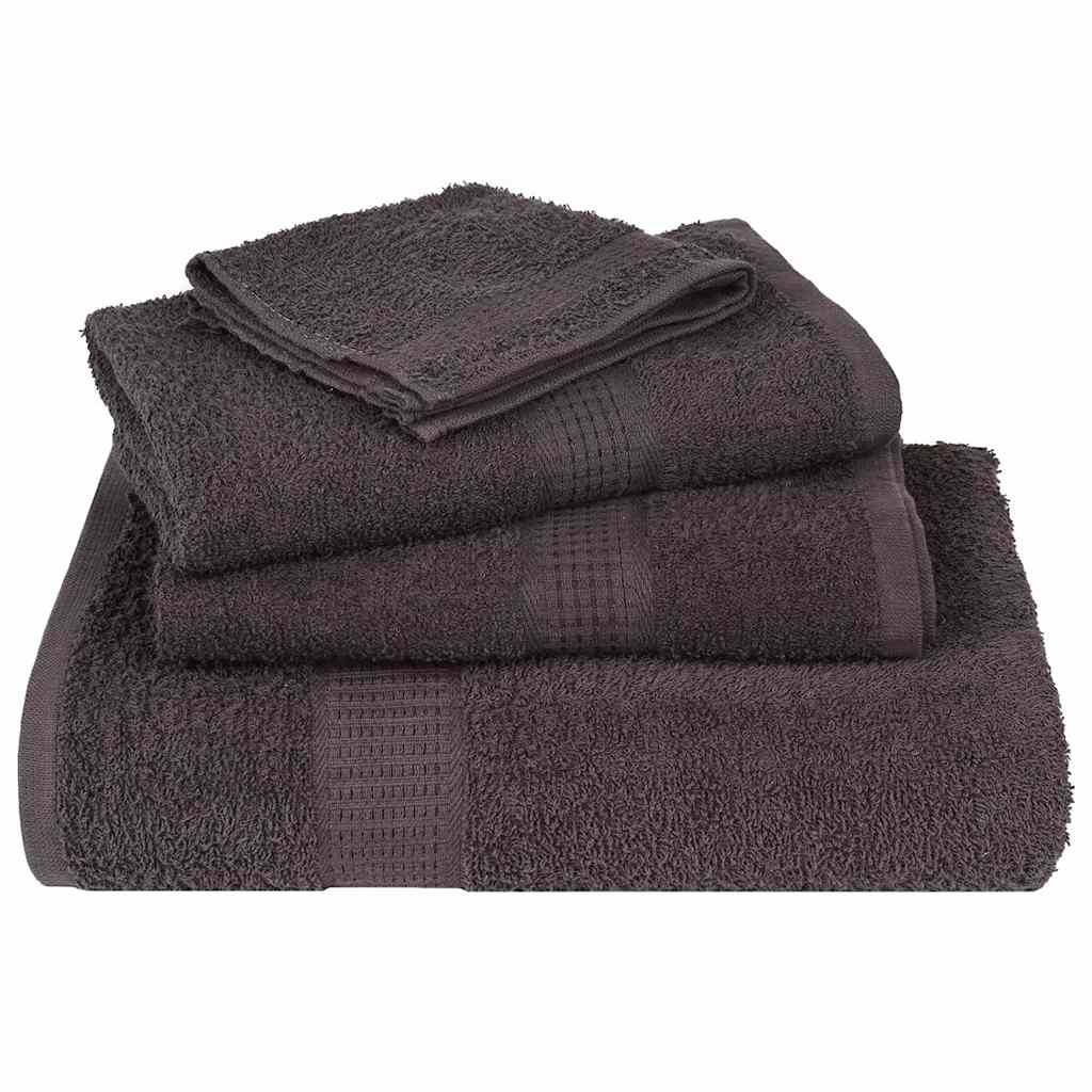 vidaXL Washandjes FROGN 10 st 15x21 cm 360 g/m² antraciet