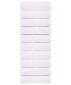 vidaXL Washandjes FROGN 10 st 15x21 cm 360 g/m² wit