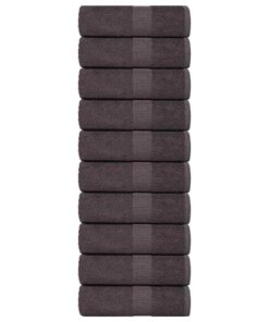 vidaXL Washandjes FROGN 10 st 30x30 cm 360 g/m² antraciet