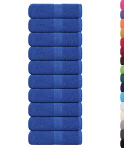 vidaXL Washandjes FROGN 10 st 30x30 cm 360 g/m² blauw
