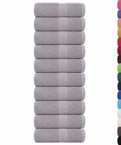 vidaXL Washandjes FROGN 10 st 30x30 cm 360 g/m² grijs