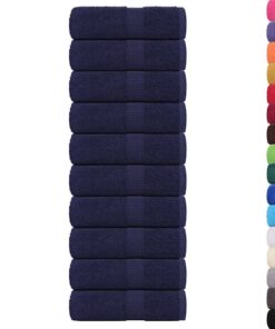 vidaXL Washandjes FROGN 10 st 30x30 cm 360 g/m² marineblauw