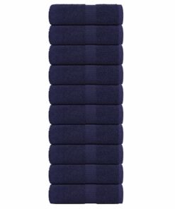 vidaXL Washandjes FROGN 10 st 30x30 cm 360 g/m² marineblauw