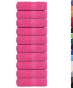 vidaXL Washandjes FROGN 10 st 30x30 cm 360 g/m² roze