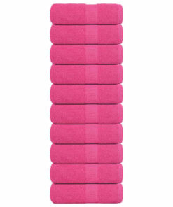 vidaXL Washandjes FROGN 10 st 30x30 cm 360 g/m² roze