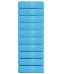 vidaXL Washandjes FROGN 10 st 30x30 cm 360 g/m² turquoise