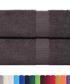 vidaXL Washandjes FROGN 2 st 30x30 cm 360 g/m² antraciet