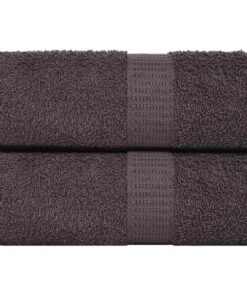 vidaXL Washandjes FROGN 2 st 30x30 cm 360 g/m² antraciet