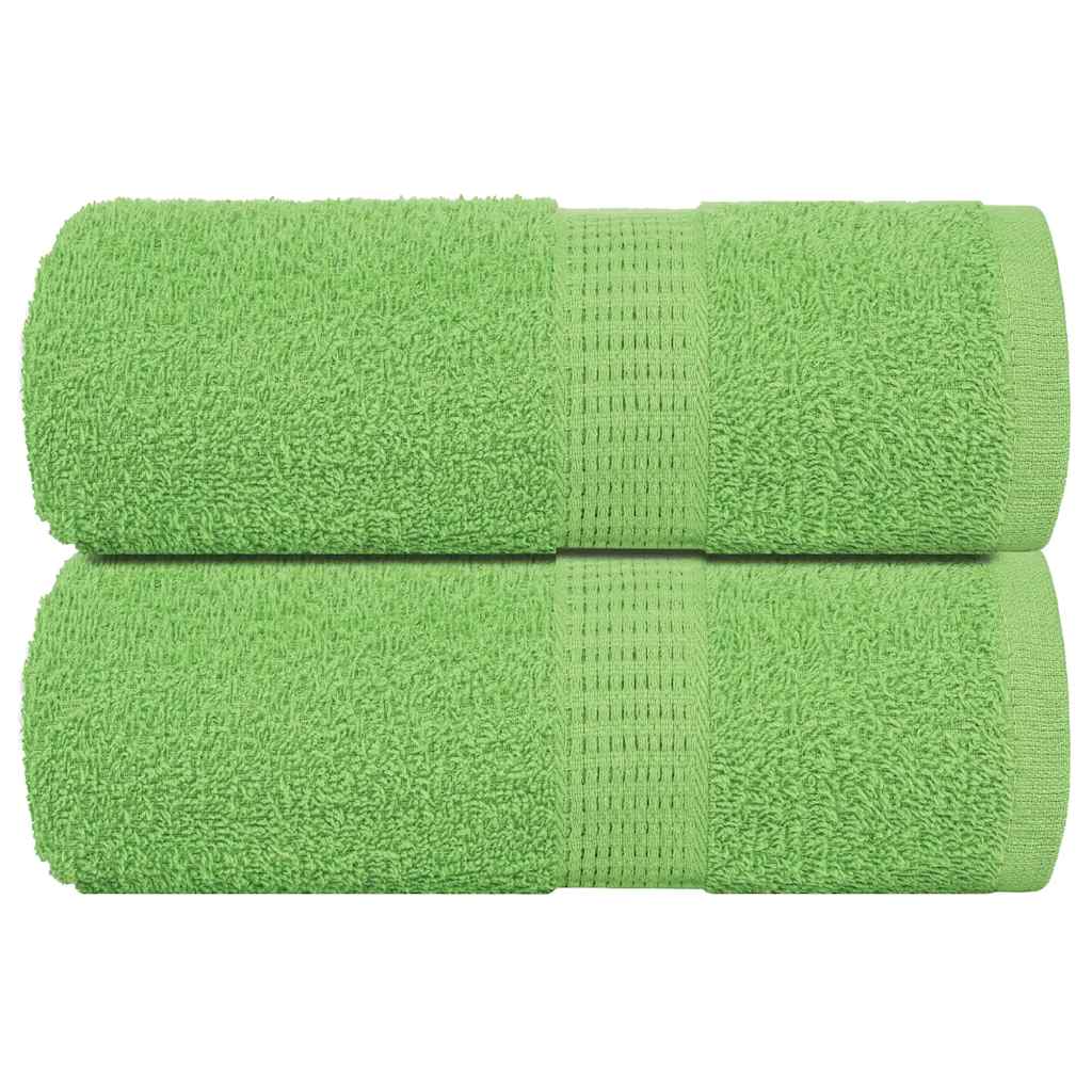 vidaXL Washandjes FROGN 2 st 30x30 cm 360 g/m² appelgroen