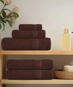 vidaXL Washandjes FROGN 2 st 30x30 cm 360 g/m² bruin