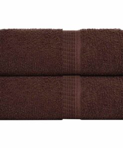 vidaXL Washandjes FROGN 2 st 30x30 cm 360 g/m² bruin