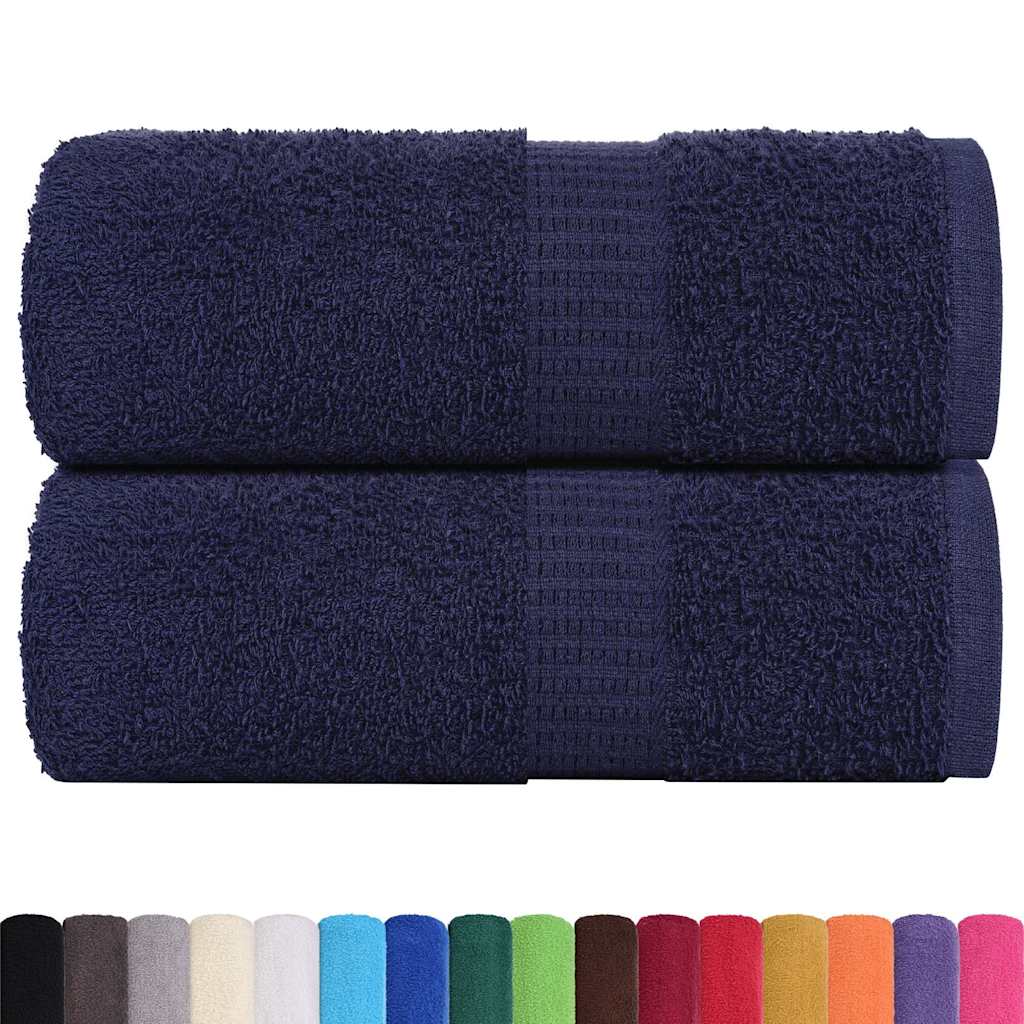 vidaXL Washandjes FROGN 2 st 30x30 cm 360 g/m² marineblauw