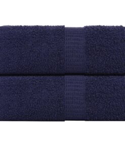 vidaXL Washandjes FROGN 2 st 30x30 cm 360 g/m² marineblauw