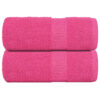 vidaXL Washandjes FROGN 2 st 30x30 cm 360 g/m² roze