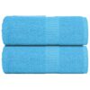 vidaXL Washandjes FROGN 2 st 30x30 cm 360 g/m² turquoise