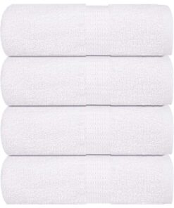 vidaXL Washandjes FROGN 4 st 15x21 cm 360 g/m² wit