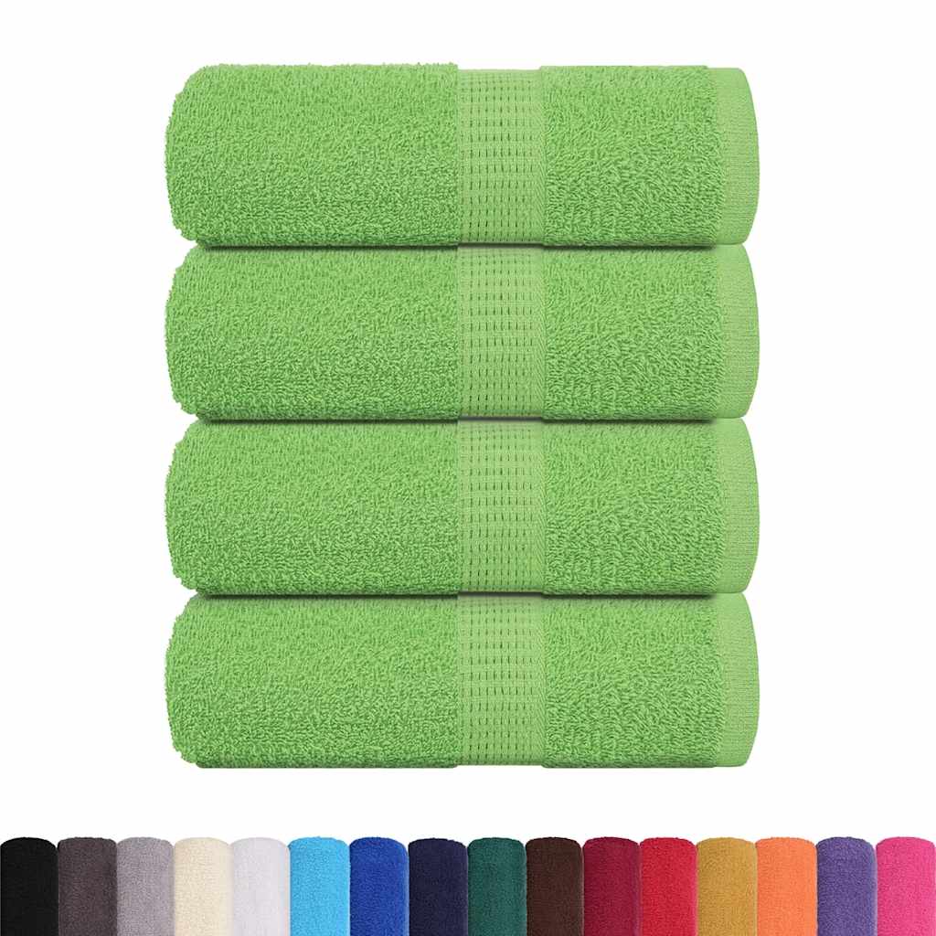 vidaXL Washandjes FROGN 4 st 30x30 cm 360 g/m² appelgroen
