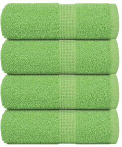 vidaXL Washandjes FROGN 4 st 30x30 cm 360 g/m² appelgroen