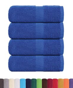 vidaXL Washandjes FROGN 4 st 30x30 cm 360 g/m² blauw