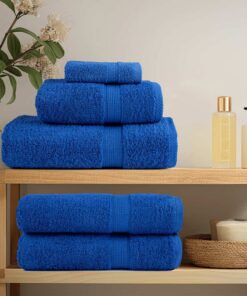 vidaXL Washandjes FROGN 4 st 30x30 cm 360 g/m² blauw