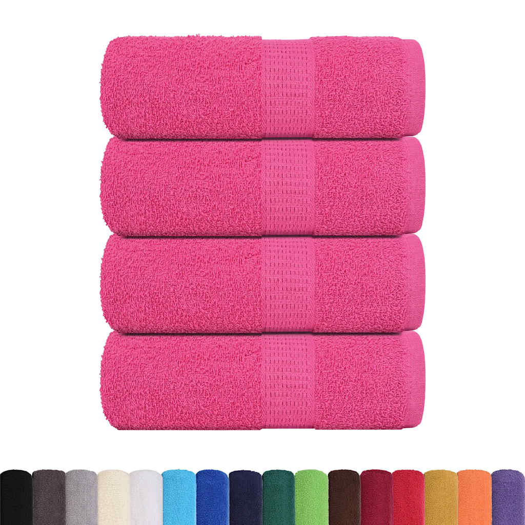 vidaXL Washandjes FROGN 4 st 30x30 cm 360 g/m² roze