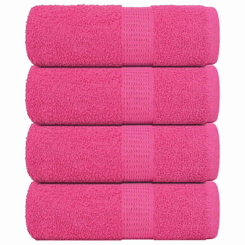vidaXL Washandjes FROGN 4 st 30x30 cm 360 g/m² roze
