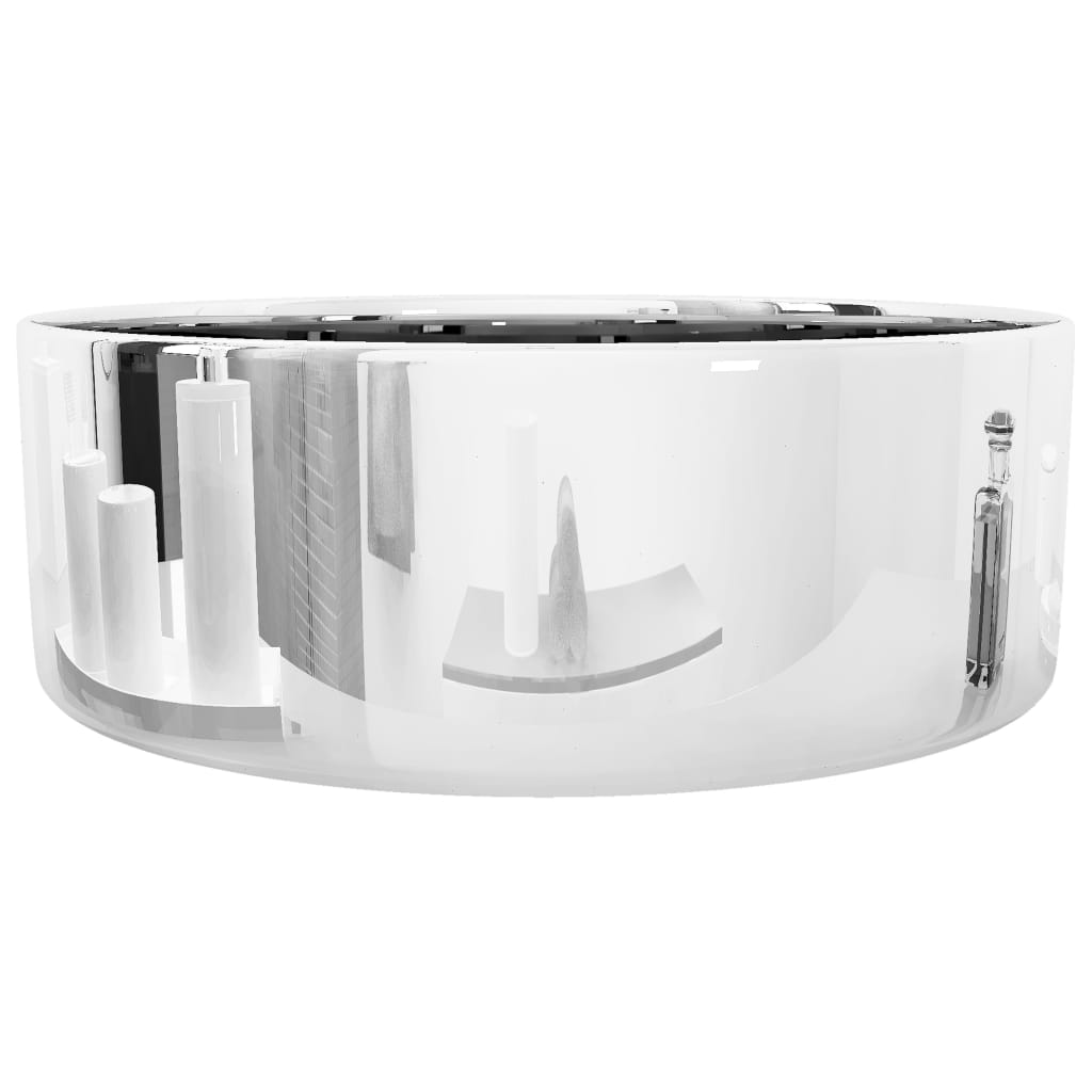 vidaXL Wastafel 40x15 cm keramiek zilverkleurig - Image 5