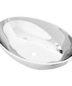 5 cm keramiek zilverkleurig