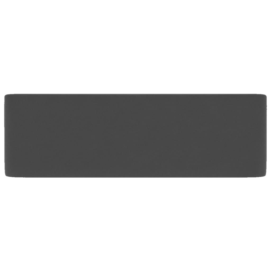 vidaXL Wastafel 41x30x12 cm keramiek mat donkergrijs - Image 4