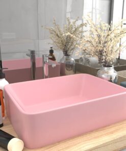 vidaXL Wastafel 41x30x12 cm keramiek matroze